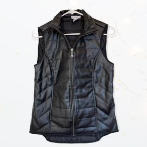 Barneys New York black Puff vest